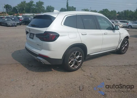 2022 BMW X3 xDrive30I из США, поврежденный, VIN 5UX53DP01N9N20588